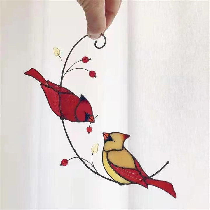 Suncatchers Red Birds Sun Catcher Wall Window Hangings Unique Gifts