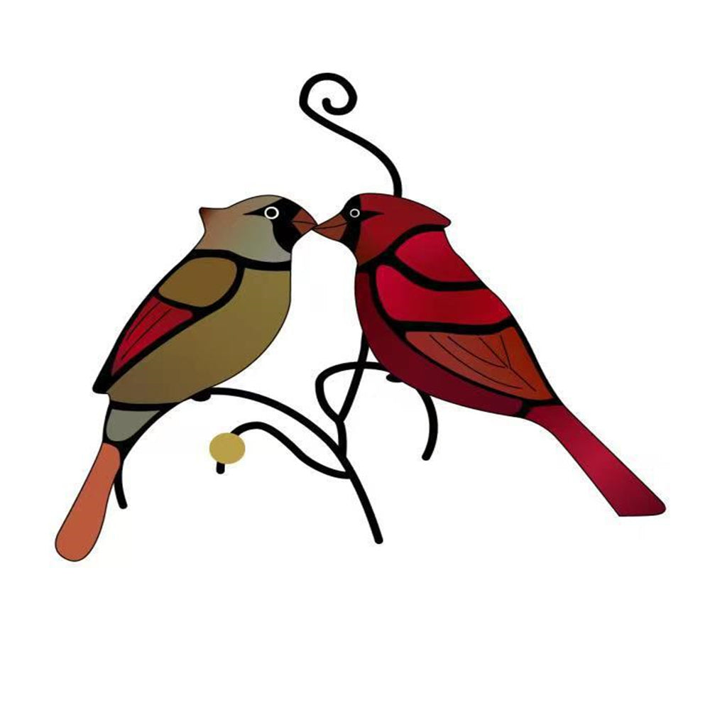 Suncatchers Red Birds Sun Catcher Wall Window Hangings Unique Gifts