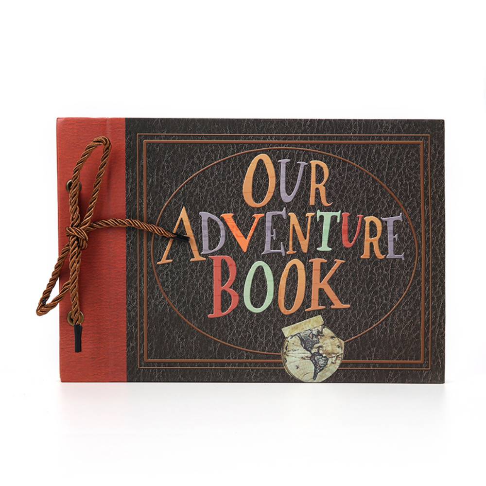 Our Adventure Book Handmade DIY Family Scrapbook Retro Travel Memory Book Valentine's Day Gift for Lover