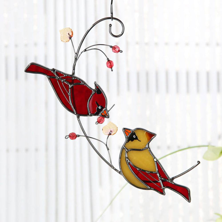 Sun Catcher Glass Birds Wall Window Hangings - Perfect Gifts for Bird Lovers