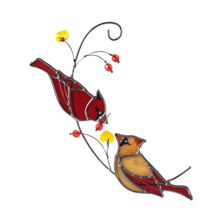 Sun Catcher Glass Birds Wall Window Hangings - Perfect Gifts for Bird Lovers