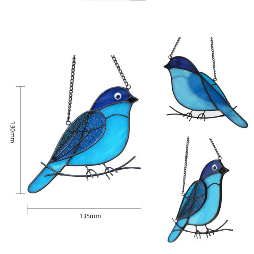 Sun Catcher Glass Birds Wall Window Hangings - Perfect Gifts for Bird Lovers