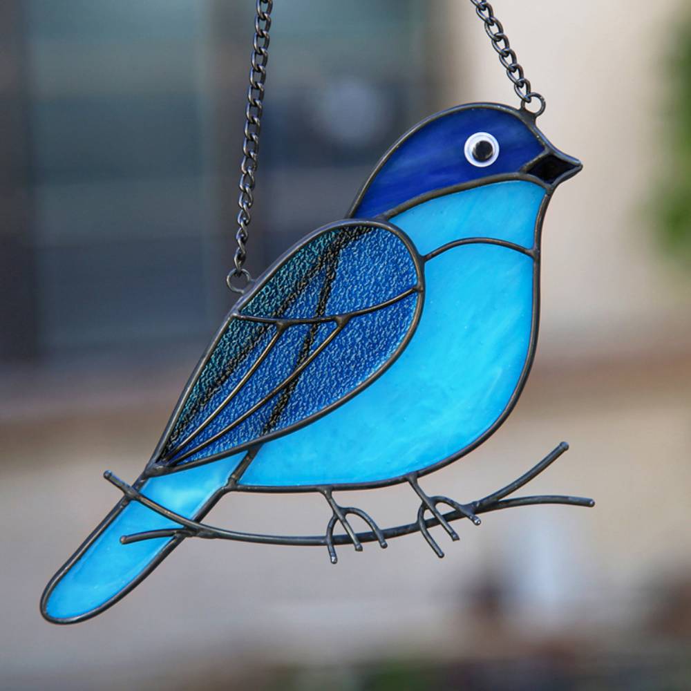 Sun Catcher Glass Birds Wall Window Hangings - Perfect Gifts for Bird Lovers