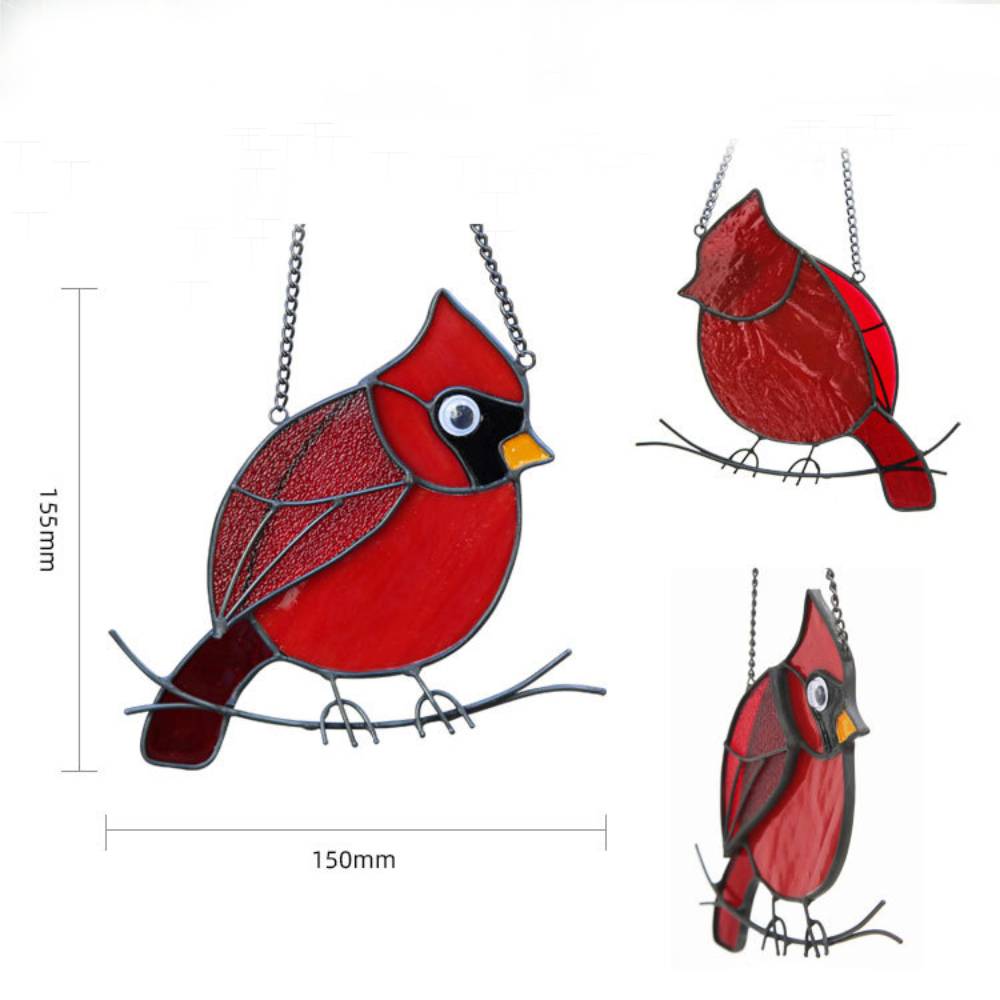 Sun Catcher Glass Birds Wall Window Hangings - Perfect Gifts for Bird Lovers