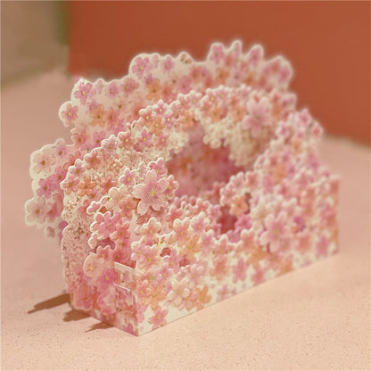 Creative 3D Pop Up Greeting Card Full of Cherry Blossoms Card