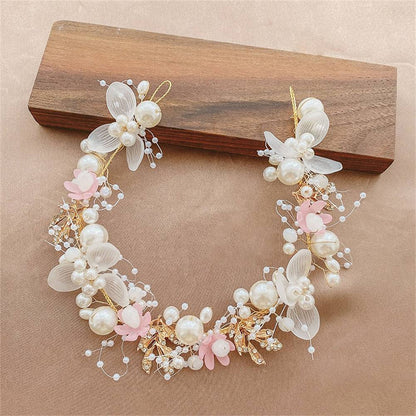Wedding Flower Girl Crown Flower Tiara Bohemian Flower Crown