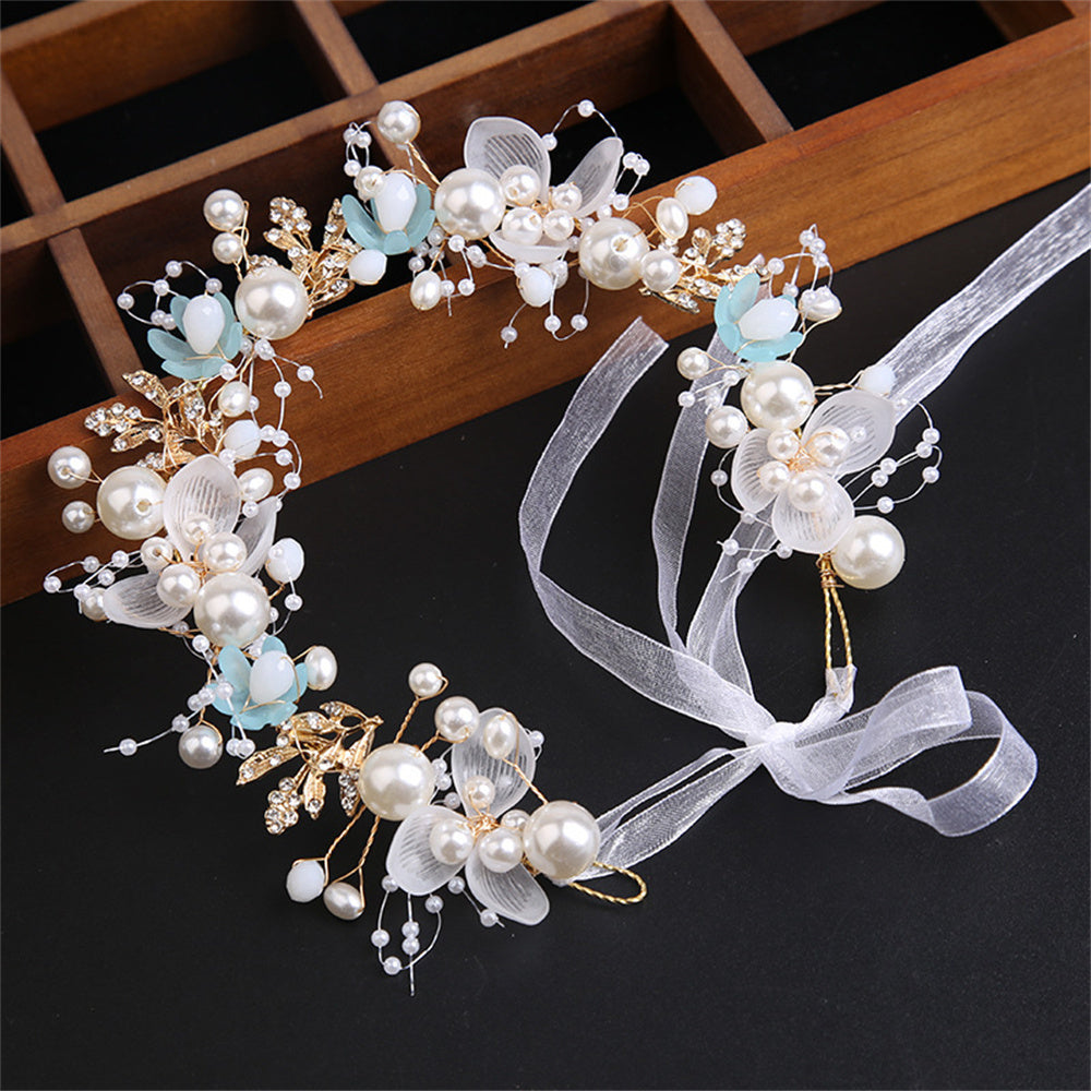Wedding Flower Girl Crown Flower Tiara Bohemian Flower Crown