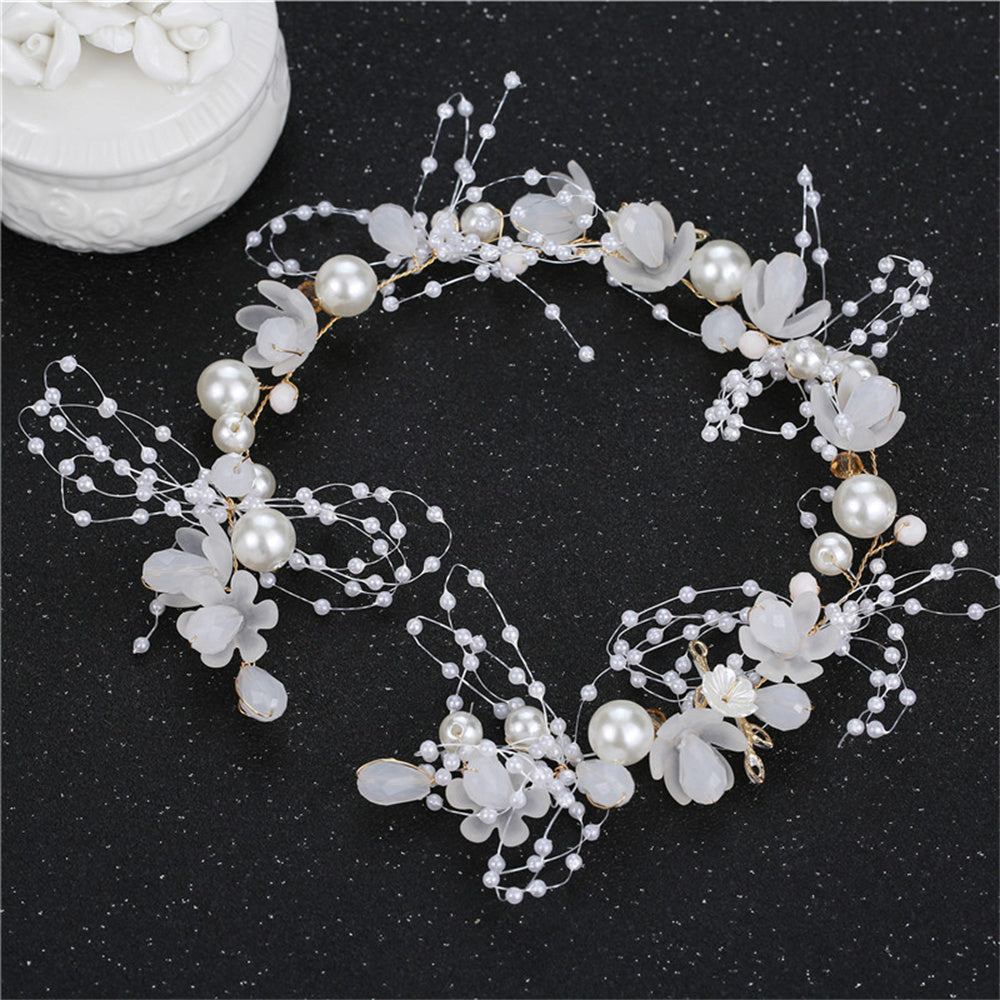 Wedding Flower Girl Crown Flower Tiara Bohemian Flower Crown