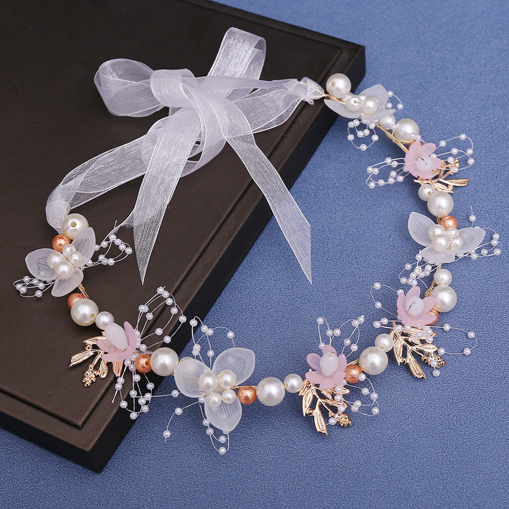 Wedding Flower Girl Crown Flower Tiara Bohemian Flower Crown