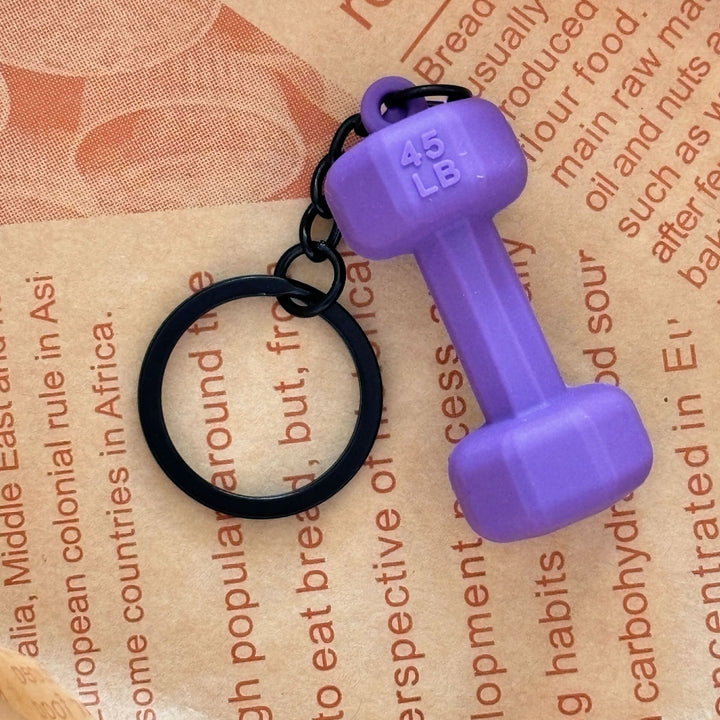 Dumbbell Keychain Accessories Equipment Pendant Mini Backpack Keychain