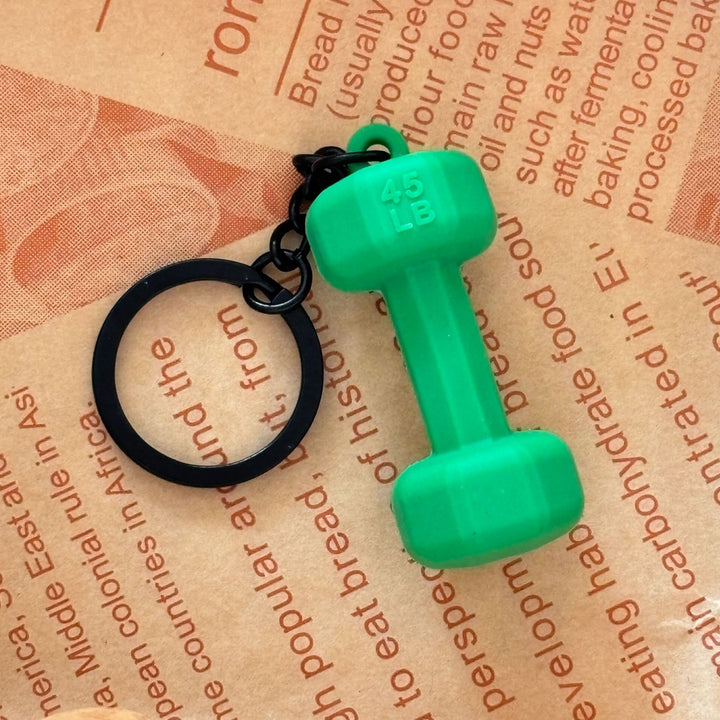 Dumbbell Keychain Accessories Equipment Pendant Mini Backpack Keychain