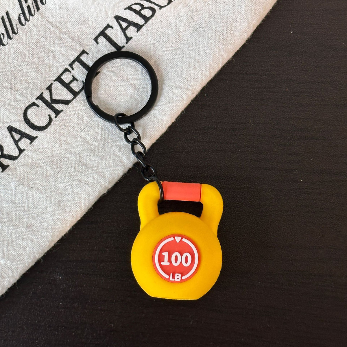 Mini Fitness Equipment Mini Kettlebell Rubber Keychain Accessories Equipment Pendant Backpack Keychain
