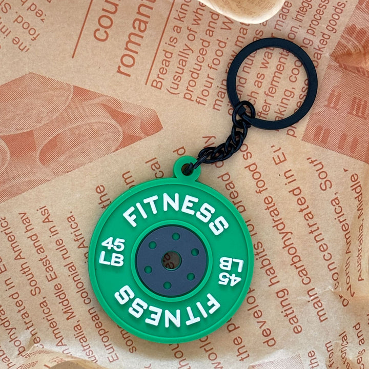 Weightlifting Weight Plates Keychain Accessories Equipment Pendant Metal Mini Backpack Keychain