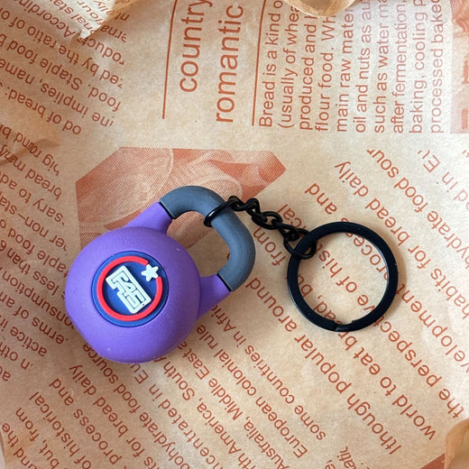 Mini Fitness Equipment Mini Kettlebell Keychain Accessories Equipment Pendant Backpack Rubber Keychain
