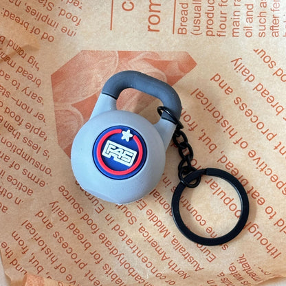 Mini Fitness Equipment Mini Kettlebell Keychain Accessories Equipment Pendant Backpack Rubber Keychain
