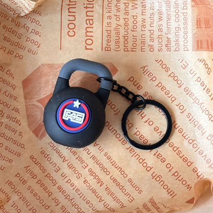 Mini Fitness Equipment Mini Kettlebell Keychain Accessories Equipment Pendant Backpack Rubber Keychain