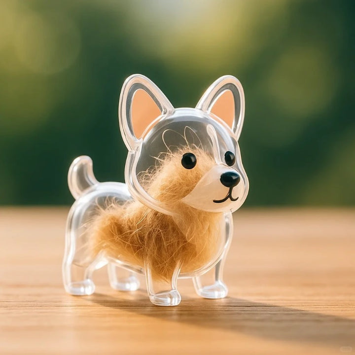 Dog Hair Collector Keychain Bag Charm Memorial Storage Box without Text Sentimental Perfect for Storing Pet Hair Gift for Dog Lovers