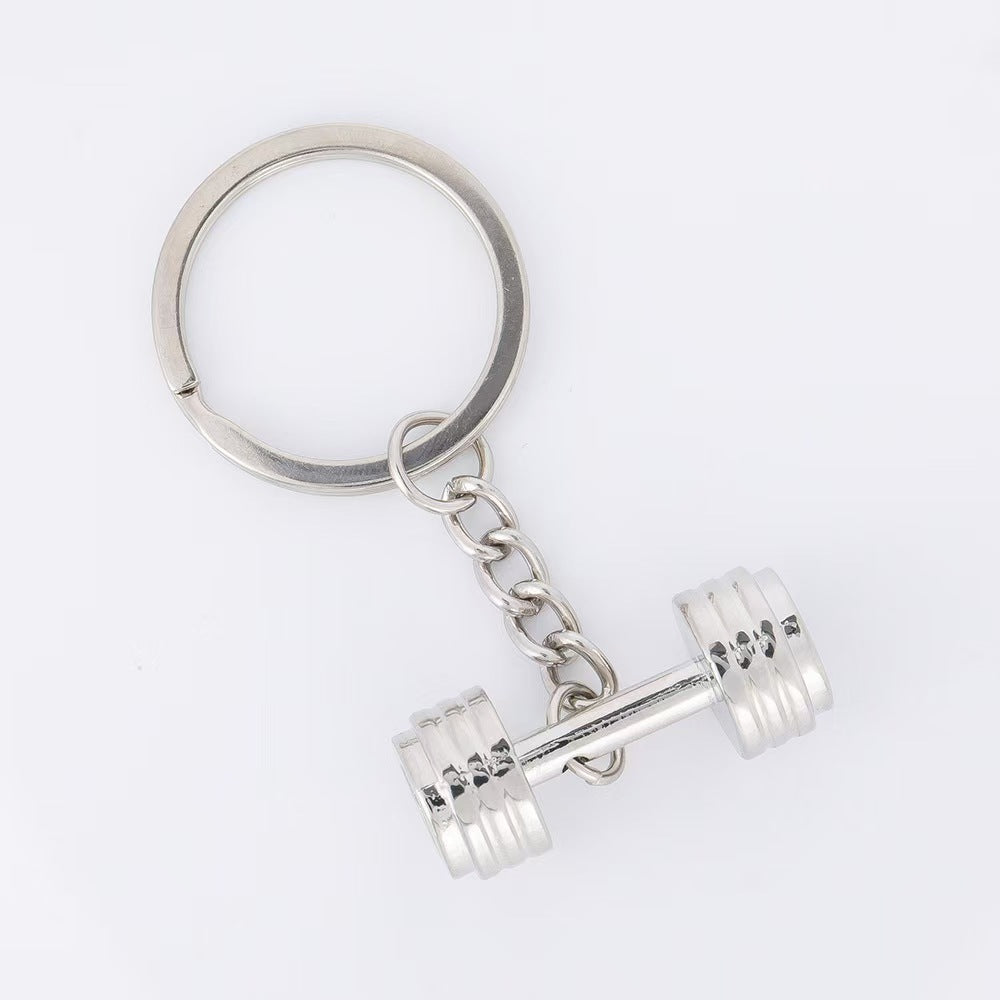 Dumbbell Metal Keychain Accessories Equipment Kettlebells Dumbbells Boxing Pendant Mini Fitness Keychain