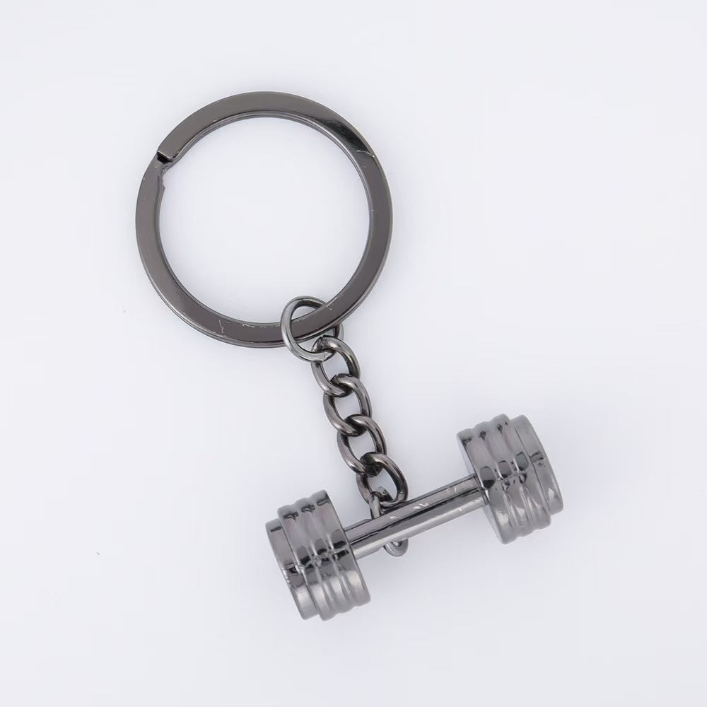 Dumbbell Metal Keychain Accessories Equipment Kettlebells Dumbbells Boxing Pendant Mini Fitness Keychain