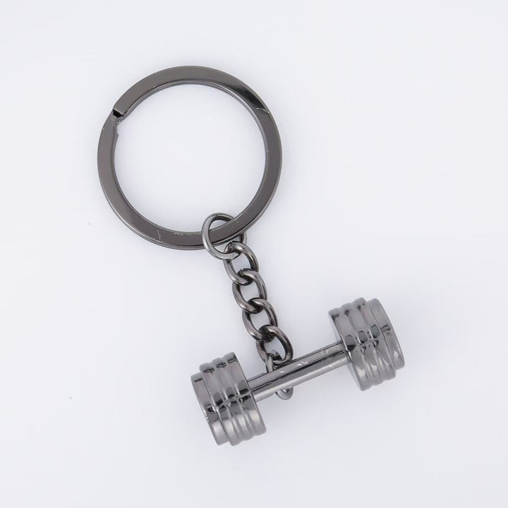 Dumbbell Metal Keychain Accessories Equipment Kettlebells Dumbbells Boxing Pendant Mini Fitness Keychain