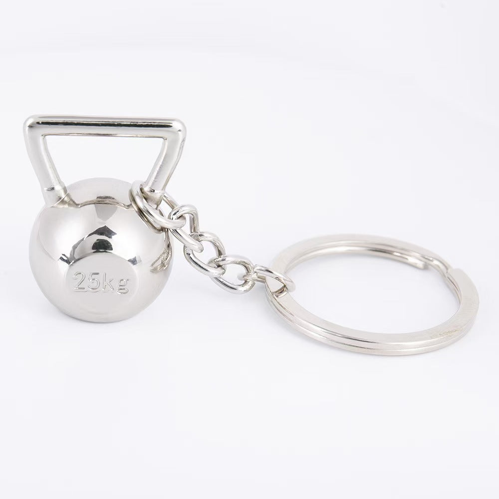 Dumbbell Metal Keychain Accessories Equipment Kettlebells Dumbbells Boxing Pendant Mini Fitness Keychain