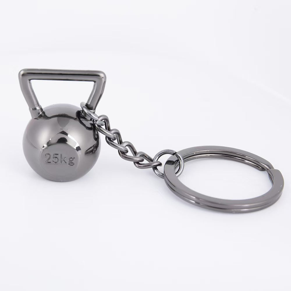 Dumbbell Metal Keychain Accessories Equipment Kettlebells Dumbbells Boxing Pendant Mini Fitness Keychain