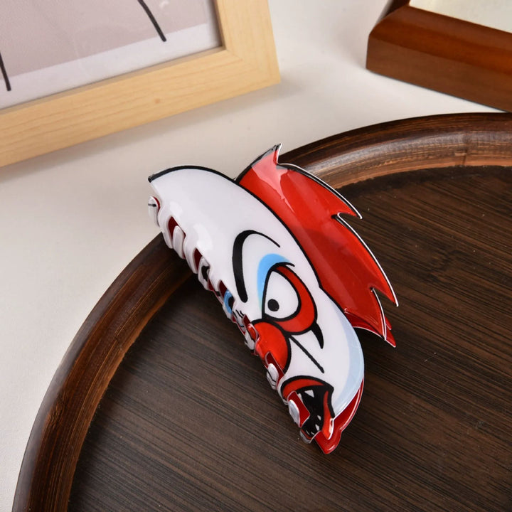 Halloween Clown Ghost Face Hair Clip Back Of The Head Hair Clip Shark Hair Clip Headdress Hairpin Ladies Halloween Gift