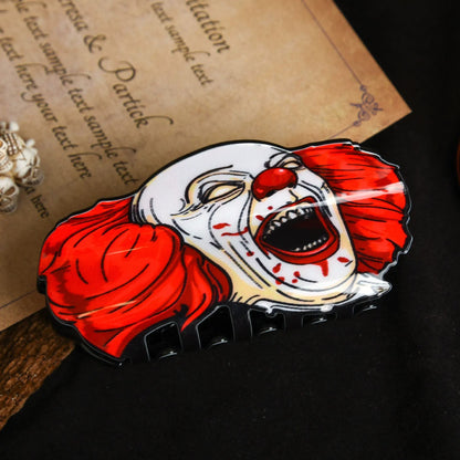 Halloween Clown Ghost Face Hair Clip Back Of The Head Hair Clip Shark Hair Clip Headdress Hairpin Ladies Halloween Gift