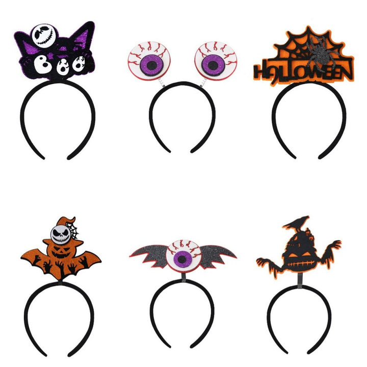 6 Pcs Halloween Headbands Halloween Hair Hoop for Party Supply Cosplay Decoration