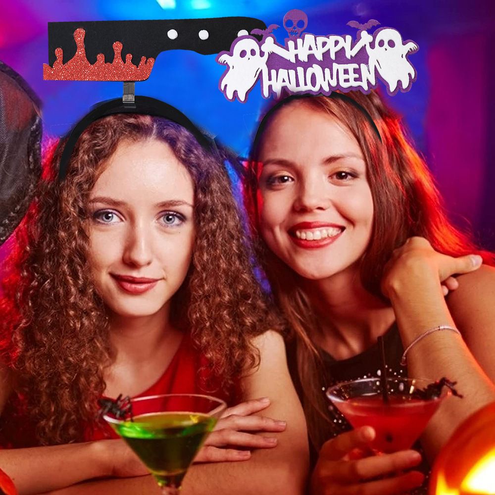 6 Pcs Halloween Headbands Halloween Hair Hoop for Party Supply Cosplay Decoration