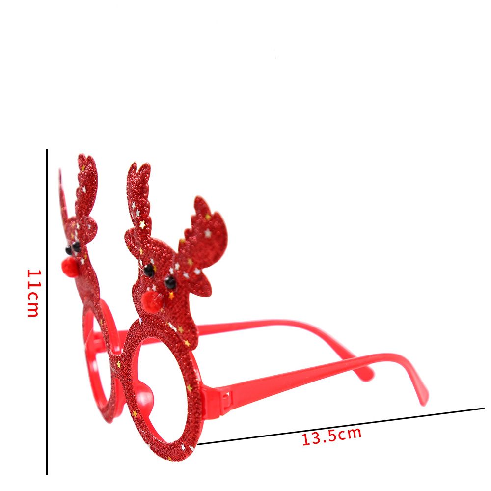 9 Pcs Christmas Glasses Frames Christmas Decoration Accessories Costume Eyeglasses for Christmas Party Supplies
