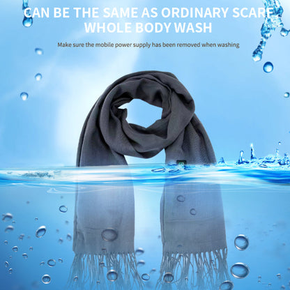 Heated Scarf USB Rechargeable Heated Scarf Tassels Scarfs for Pain Relief or Stiffness Relief
