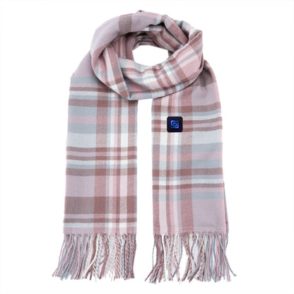 Heated Scarf USB Rechargeable Heated Scarf Tassels Scarfs for Pain Relief or Stiffness Relief