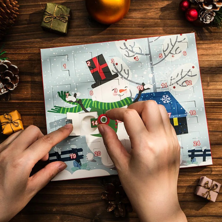 Personalized Photo Charm Christmas Charm Surprise Blind Box Bracelet 24 Calendar Countdown Gift Box Bracelet DIY Charms