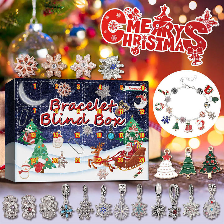 Christmas Advent Calendar Diy Bracelet Box Advent Calendar 24-Frame Calendar Surprise Bell Box