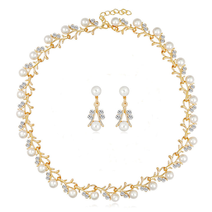 Pearl Jewelry Set Pearl Wedding Jewelry Gold Wedding Jewelry Bridesmaid Jewelry Bridal Jewelry Set