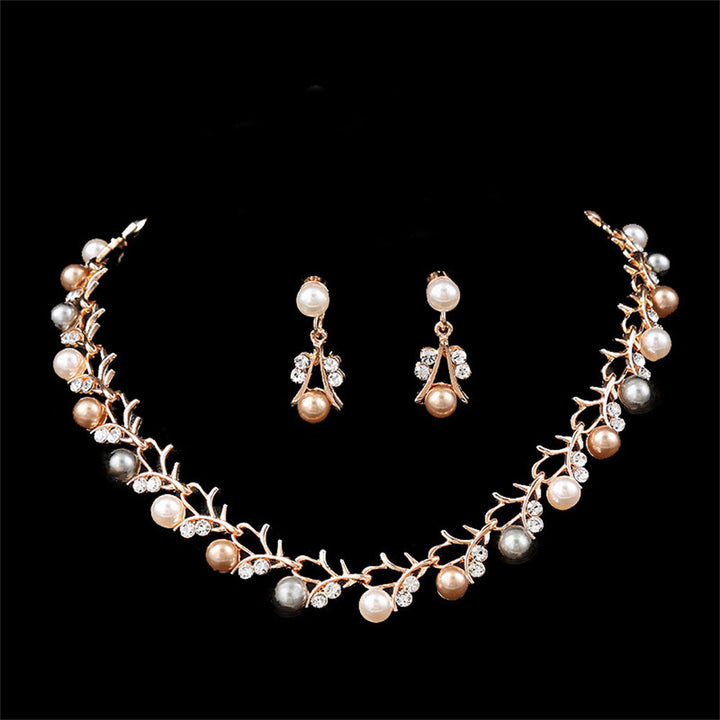 Pearl Jewelry Set Pearl Wedding Jewelry Gold Wedding Jewelry Bridesmaid Jewelry Bridal Jewelry Set