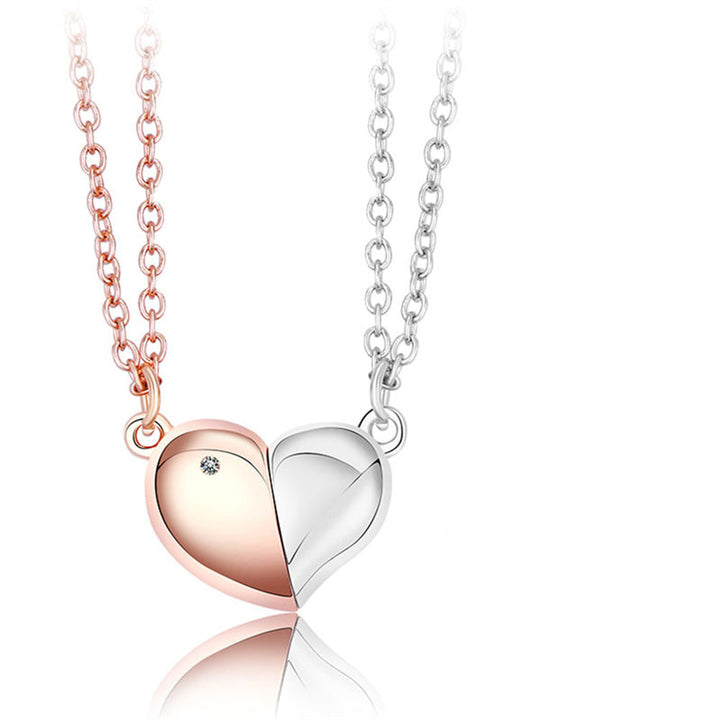 Magnetic Rotating Necklaces Heart Necklace Couples Gifts for Him and Her