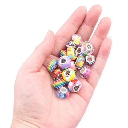 DIY Bracelet Making Kit with Beads Colorful Bracelets Set with Gift Box Gift for Girls