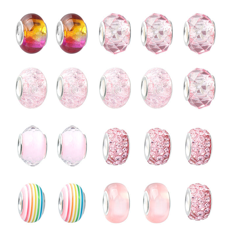 DIY Bracelet Making Kit with Beads Colorful Bracelets Set with Gift Box Gift for Girls