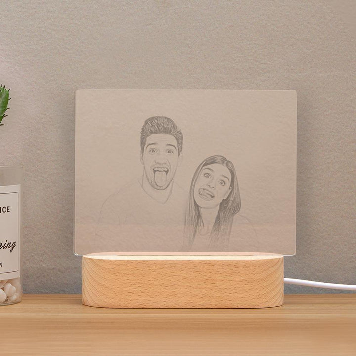 Personalized 2D Engraved Photo Night Light