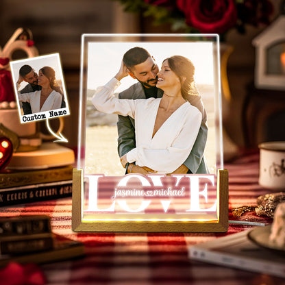 Personalized Couple Photo Collage Night Light Custom Valentines Day Gift Gift for Couple Anniversary Gift for Girlfriend Love Gift
