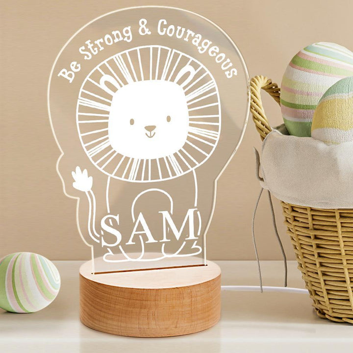 Customized 3D Personalized Lion Shaped Night Light Gifts for Friends