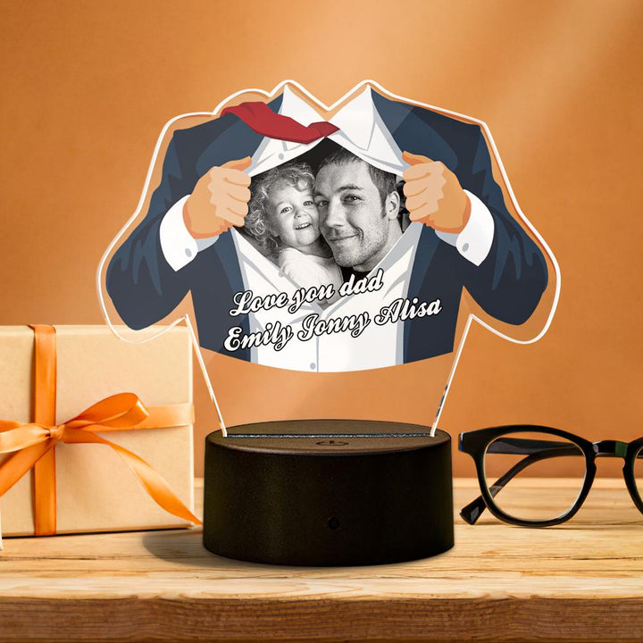 Father's Day Special Suit Led Night Light Best Gift for Father