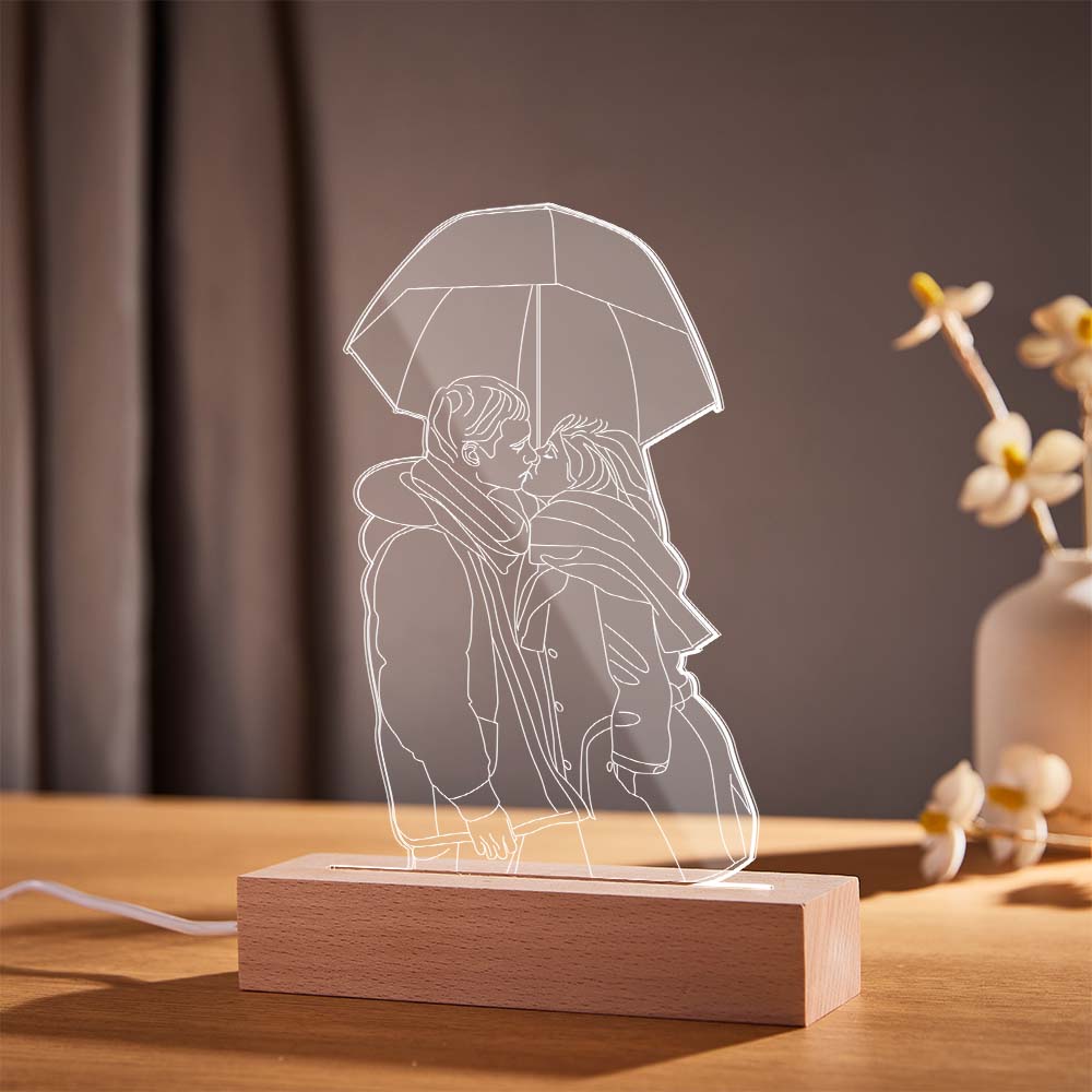 Personalized 3D Photo Lamp 7 Colors Changing Acrylic Night Light