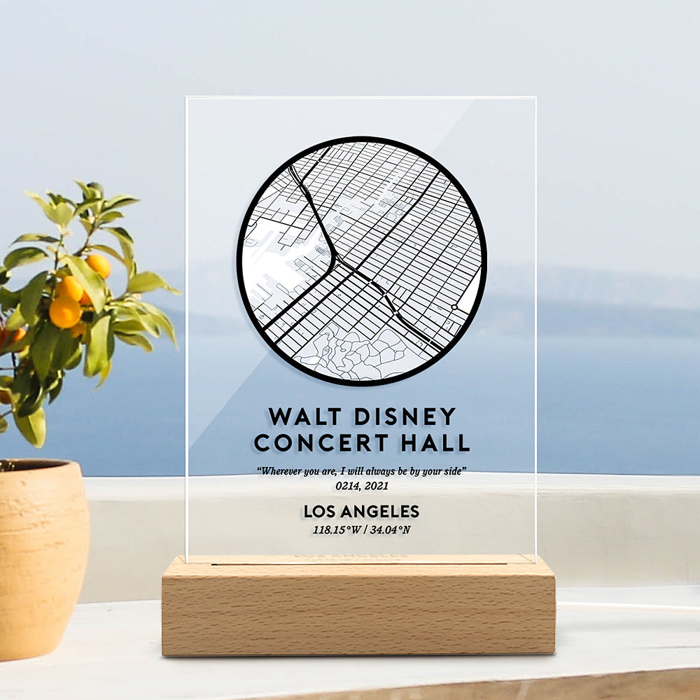 Custom City Map Night light Wall Art Prints Home Decor Night light