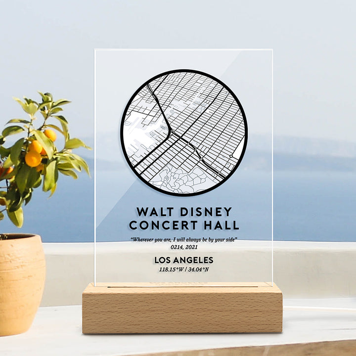 Custom City Map Night light Wall Art Prints Home Decor Night light