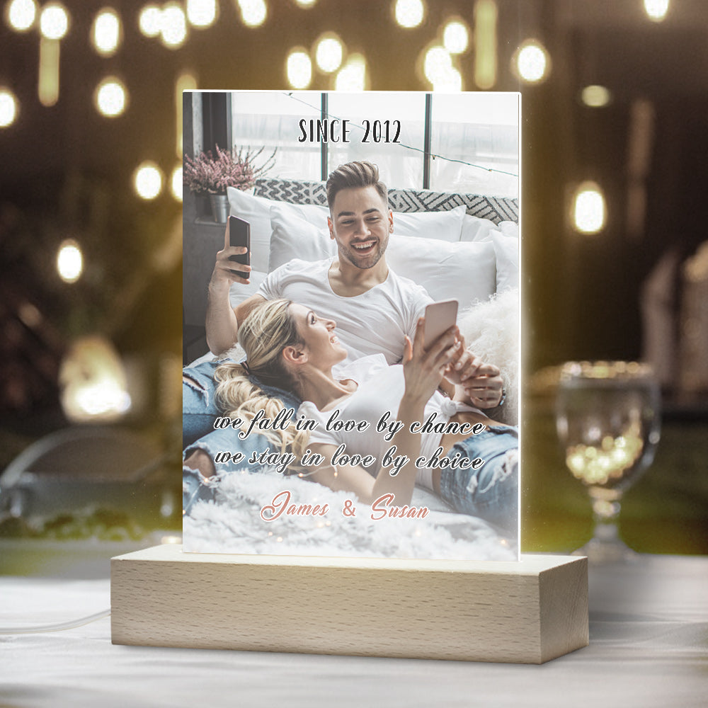 Personalized Stay In Love Custom Photo Led Lamp,Keychain/Plaque/Night Light