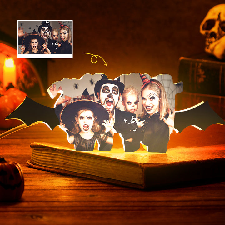 Custom Photo Night Light Personalized Halloween Acrylic Lamp Creative Gift