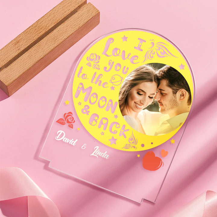 Personalized Photo LED Night Light Gift for Lovers